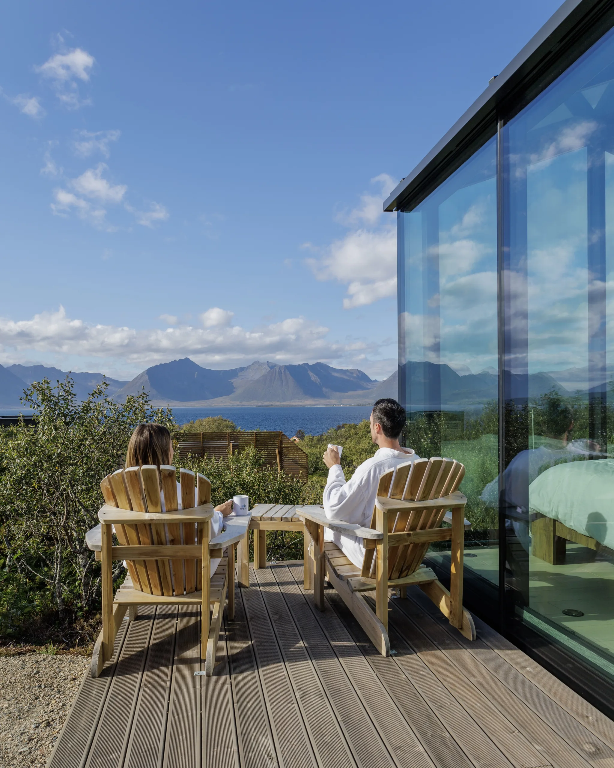 WonderInn Arctic — mountain and fjord view