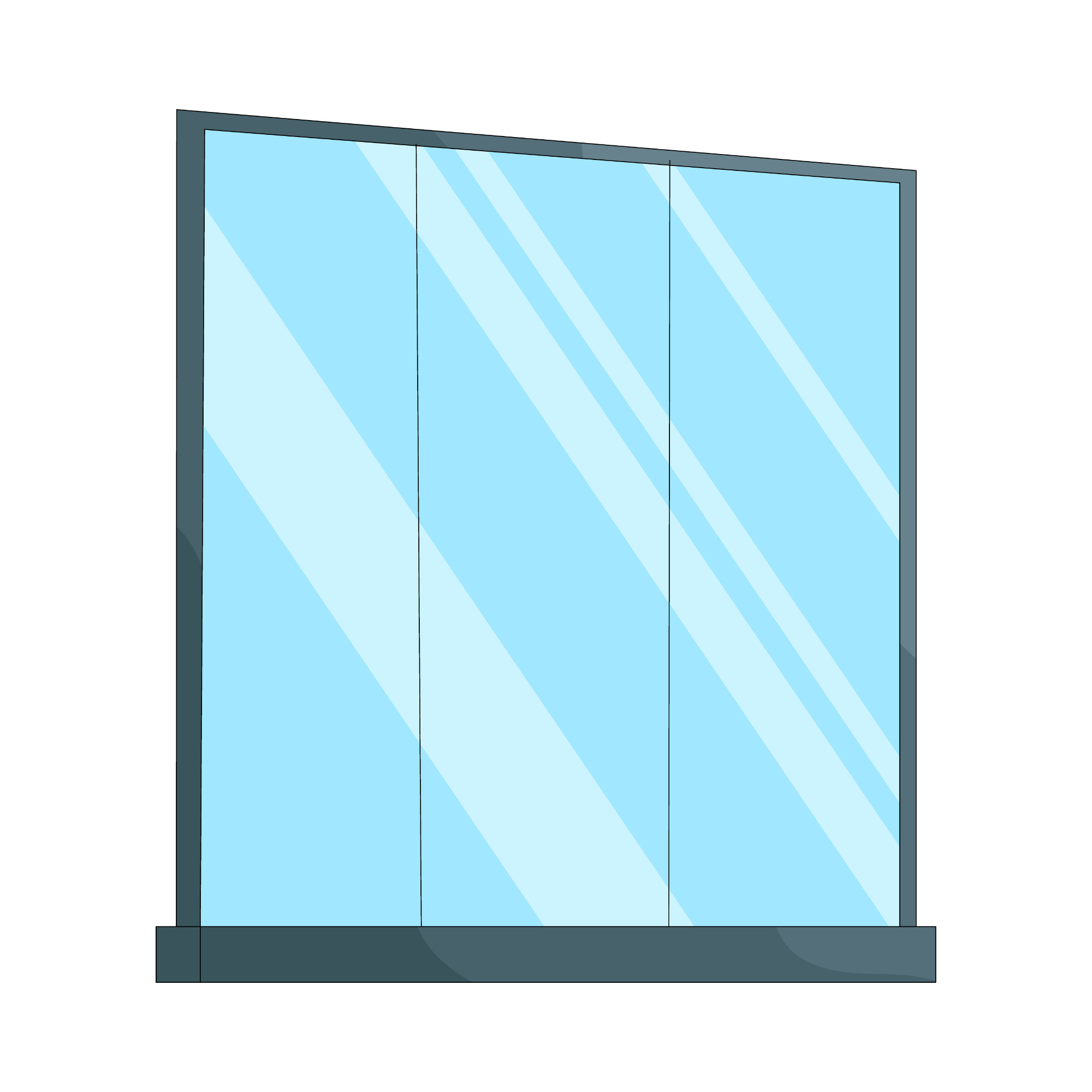 Mirrored Glass Facade